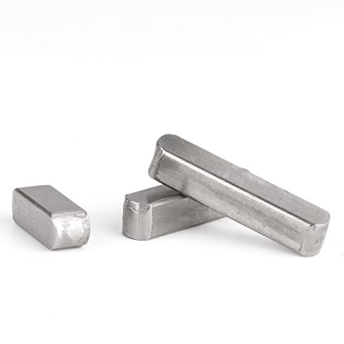 Marhynchus 140-tlg. Federschlüsselsatz mit runden Enden Lagerauswahl Vierkant-Passfeder 3mm 4mm 5mm 6mm