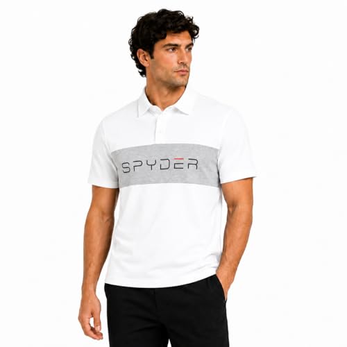 Polo pour homme Spyder en coton doux - Chemise manches courtes S-XXL