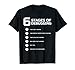 6 Stages of Debugging T-Shirt Bug Coding Computer Programmer