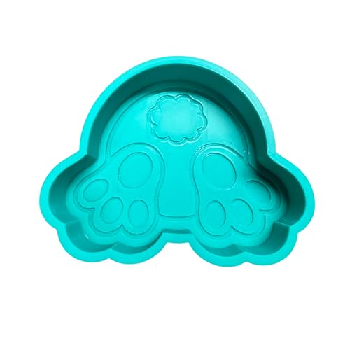 Bunny Butt Freshie Silicone Mold, Jade Green, 3.5" Tall by 4.5" Wide