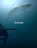 Sketch Book: Shark Themed Personalized Artist Sketchbook For Drawing and Creative Doodling