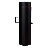  MULDENTHALER Ofenrohr, Rauchrohr, Drosselklappe, Senotherm, ø 150 x 500 mm Schwarz