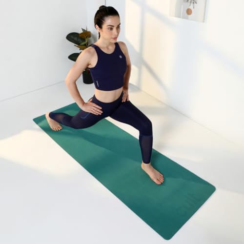 Image of Cult Yoga Mat EVA 5mm with Carry Strap - Non-Slip, Cushioned, Sweat-Resistant, Eco-Friendly Workout Mat for Home Gym & Fitness - Sage Green