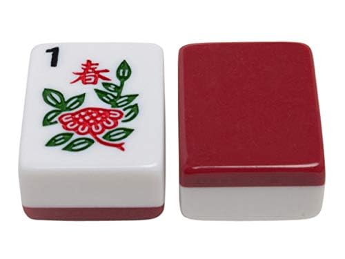 Set White Burgundy Tiles Classic Pusher Arms Aluminum Case miniatura 6