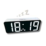 Affichage 12/24 heures : choisissez entre le format d'affichage numérique 12 heures et 24 heures sur le réveil LED CLOXON selon vos préférences