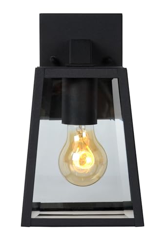 Applique murale extérieur IP23 Lucide MATSLOT noir luminaire terrasse entrée