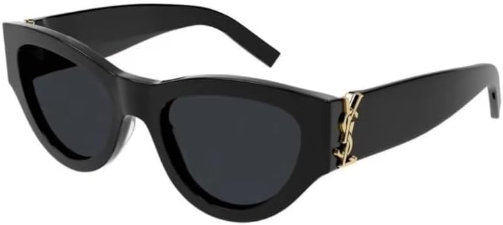 Cat Eye Sunglasses for Women, Black Frame with Gold Accent, Retro Style Novelty Eyewear