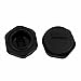 Tool parts 10pcs M20 x 1.5mm Nylon Male Threaded Cable Gland Cap Round Screw-in Cover Black
