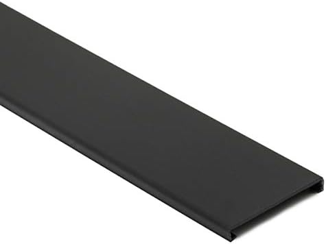 HellermannTyton 181-92015 Wiring Duct Cover for 2" Duct, 6 ft Long, PVC, Black, 30ft/Box