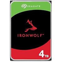 Seagate IronWolf 4TB, NAS, Internal Hard Drive, CMR, 3.5 Inch, SATA, 6GB/s, 5.400 RPM, 256MB Cache, for RAID Network Attached Storage, Data Rescue Services