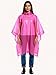 TONDAZHIYO rain ponchos for adults men women（5 Pack） Family Portable EVA Raincoat with Hood Reusable (pink)