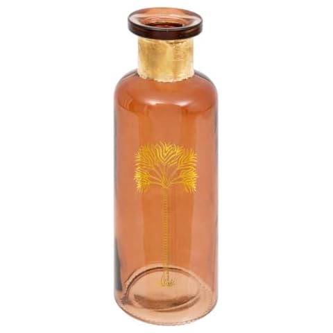 Atmosphera - Vase Tropical Boudoir h22cm Ambre Cover