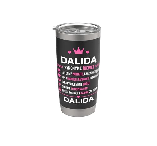 Citation drole dalida Humour définition prénom dalida Gobelet isotherme en acier inoxydable double paroi