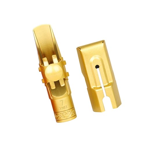 Bec en métal pour saxophone soprano couleur or avec capuchon sax metal