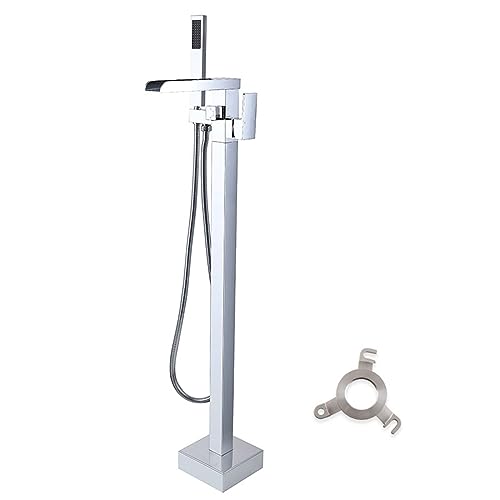 Mitigeur de baignoire sur pied pour bain îlot relaxant avec douchette de douche