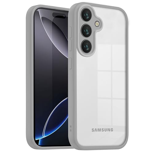 Image of V-TAN Back Cover for Samsung S24 Compatible Case, Transparent Clear, TPU, Camera Protective Shockproof Cover (Gray)