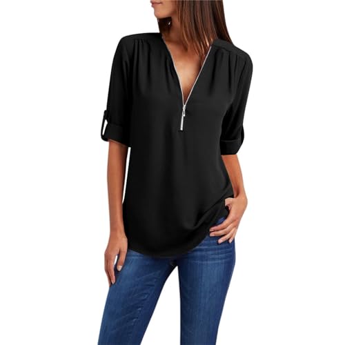 Blouse Femme Tunique Blanche Femme Blouse Manche Longue Vetements Chic Ensemble Short Chemise pour Coton Grande Taille Lin Viscose Ete Marron Haut Et Elegant...