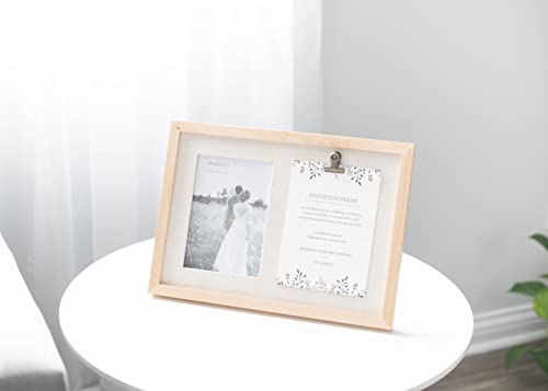Demdaco Natural Wood Look Invitation 14 X 10 Wood Double Opening Picture Frame #TOP5