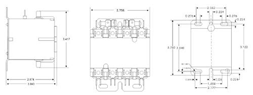 Yuco YC-CN-PBC404-2 4-Pole 40-Amp Definite Purpose Contactor 120V Coil