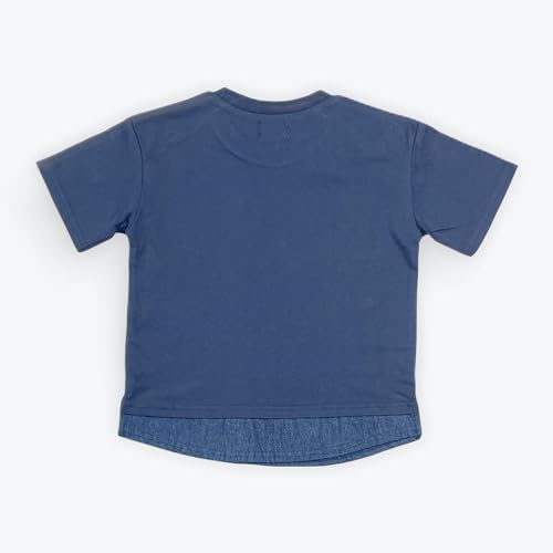 Edwin Dungaree Layered Kids T-Shirt, Navy, 110 : Amazon.com