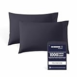 SGI Bedding 1000 TC Egyptian Cotton King Size Pillowcase - Dark Grey, 20X40 Inch