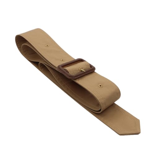 Women Trench Coat Belt Replacement With Buckle Metal D Ring Decoration Wide Waistband Belt