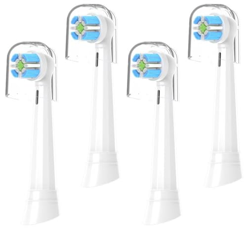 KisMate Replacement Toothbrush Heads Compatible with Oral B io 2 3 4 5 6 7 8 9 10, Soft Bristles for Sensitive Gums Deep Clean, Precision Fit, Gentle Care Replacement io Toothbrush Heads 4pcs