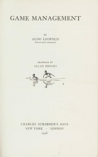 Game management B0007EP72U Book Cover