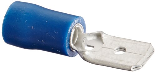 Cosse mâle isolée vinyle 16-14 AWG avec languette 0.6x0.1cm pour sertissage de câble