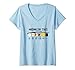 Femme Marshmallow Stages – Mallows grillés kawaii T-Shirt avec Col en V