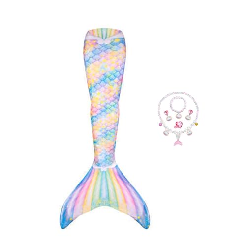 Niedliches Set Kinderkleidung Lustige Und Verspielte Muster Ideal FüR Pool Und Meer,meerjungfrauenflosse-130