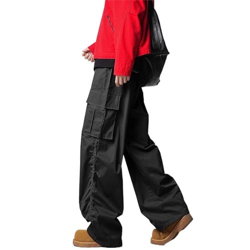 Men's Pants Spring American Loose Sport Casual Retro Wide-Leg Khaki Workwear for Men3