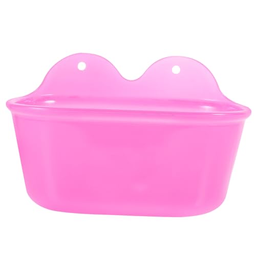 Mikikit Pet Bath Tub Bird Bathing Bowl for Small Parrots Cockatiels Wall Mount Plastic and