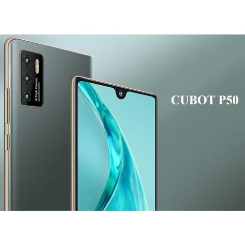 Cubot P50 Smartphone - 6.2'' HD+, 6GB, 128GB, 20MP Kamera, Svart