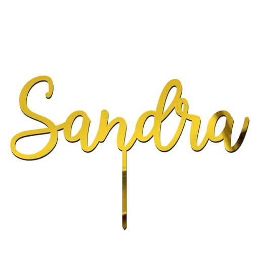 Personalisierbarer Caketopper aus Acryl oder Holz – in Gold, Rosé oder Silber, mit individuellem Schriftzug für Kuchen, Torten, Geburtstage, Hochzeiten & Jubiläen, in verschiedenen Größen