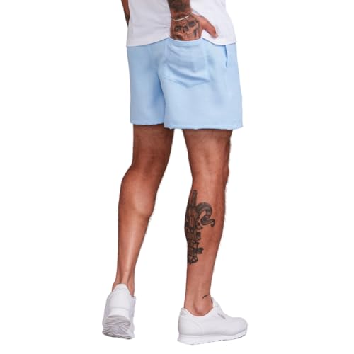 Kit 5 Shorts Bermudas Em Linho Premium Masculina Básico Com Bolsos Cós Ajustável (BR, Alfa, G, Regul