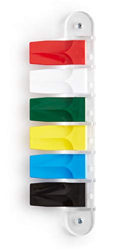 Kull Industries Exam Room Flags, Medical Door Flags for Doctor Offices, Hospitals, Clinics, Easy Identification, Durable, Reliable Room Status Sign, Primary Colors, 6 Flag System, 3-Inch