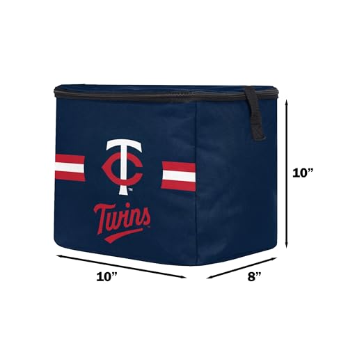 Image of FOCO MLB Officially Licensed Primary Logo Team Stripe 6 or 12 Pack Soft Insulated Game Day Baseball Lunch Tote Cooler