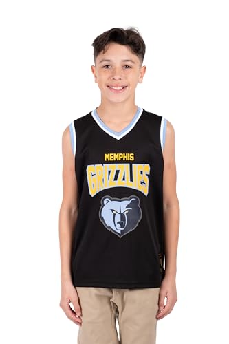 Image of Ultra Game Youth NBA Official Tank Top Mesh Sleeveless Muscle T-Shirt - Black