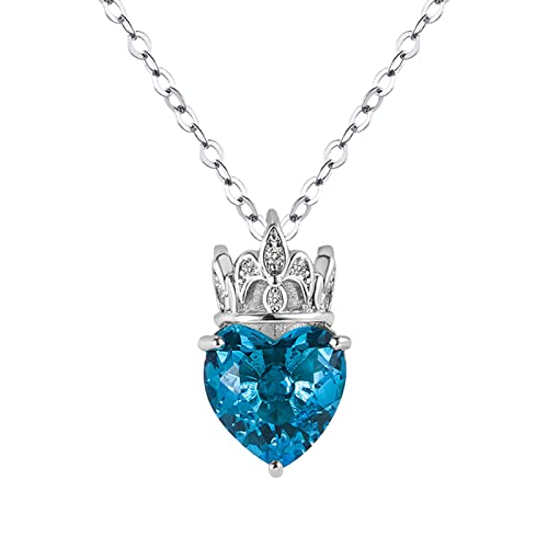 Collier coeur cristal fille pour briller en reine de la fête d'anniversaire