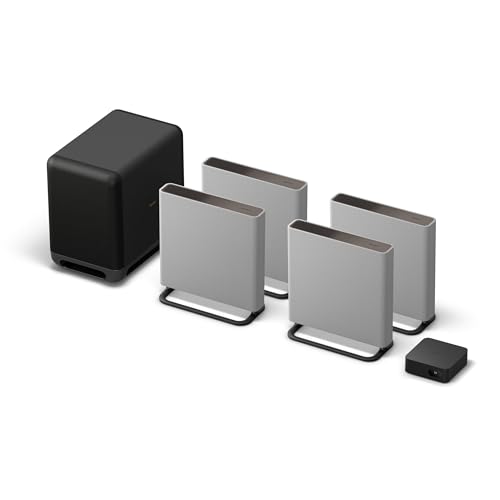 Image of Sony Bravia Theatre Quad(HT-A9M2) Premium Home Theatre System with 360SSM,Multi Dimensional Sound with Wireless Subwoofer SW5 (IMAX,Dolby Atmos /DTSx,360RA,Voice Zoom3,Alexa & Google,8K /4K HDR),Grey