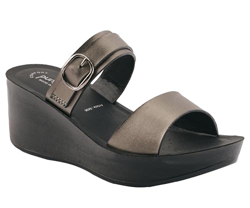 Image of puntoblu Cushion Comfort Designer Platform Heels for Women | Comfortable Padded Footbed | Anti-Skid & Durable Wedge Heel Slippers for Girls | Ideal for Casual, Party & Ethnic Wear