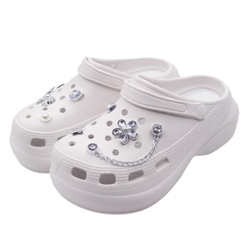 [meisotech] ���f�B�[�X �N���b�O ����6cm EVA �T���_�� �y�� ���킢�� �N���b�O �o���M���� ������� �`���[���t�� �����d�� �Ō�t ���s�ɍœK#1 �z���C�g_23.0 cm