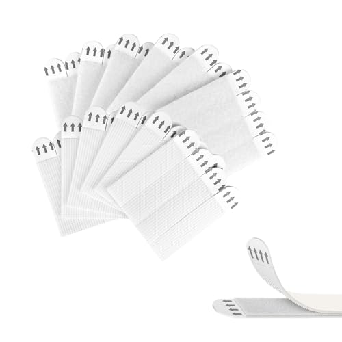 Image of Picture Hanging Strips Heavy Duty, 24 Pairs(48 Strips) Wall Hanging Strips, Wall Hangers Without Nails, Damage Free Hanging Strips, Frame Hanging Strips, Picture Poster Hanger(M)