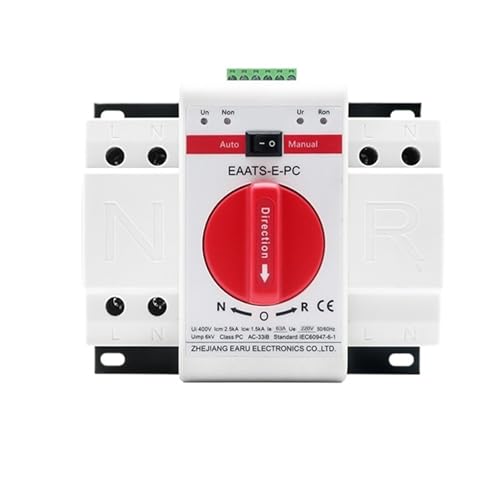 Commutateur de transfert automatique 2P inverseur source automatique manuelle