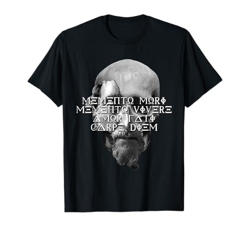 Memento Mori Memento Vivere Amor Fati Carpe Diem Stoicism T-Shirt