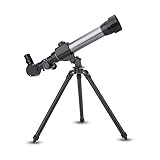 Demeras Telescopio telescopio astronómico Refractor telescopio astronómico para niños con trípode Ajustable y buscador