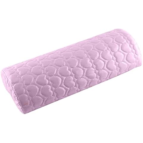 Livecitys Leather Nail Hand Rest Cushion Salon Nail Art Hand Pillow Hand Holder Arm Rest Manicure Nail Art Manicure Pink Cover