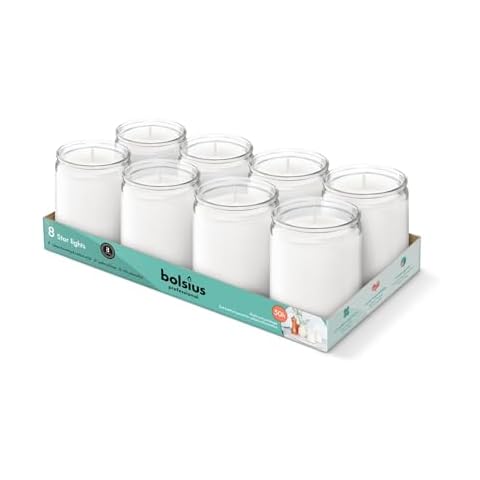 Bolsius Starlight Jar Candle Pack of 8 Cover