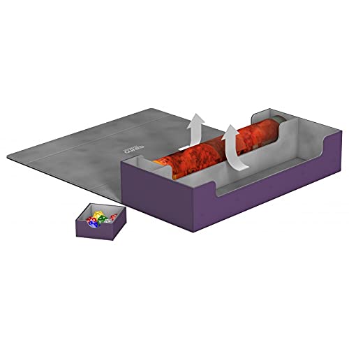 Ultimate Guard Superhive 550+, Deck Case for 550 Double-Sleeved TCG Cards, Black, Compatible with Boulders, Magnetic Closure & Microfiber Inner Lining